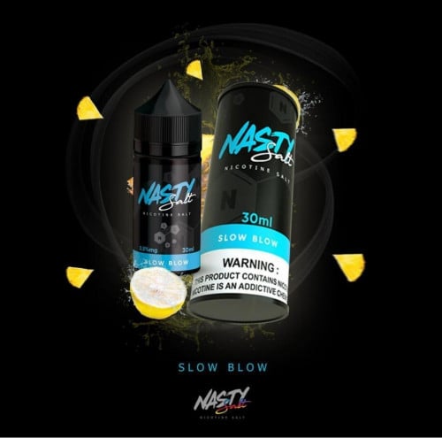 نكهة ناستي سلو بلو ليمون و الأنناس الرهيبه سولت nasty slow blow