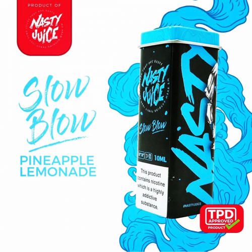 نكهة فيب ناستي سلو بلو أناناس و ليمون المنعشة و البارد Slow Blow Nasty Juice
