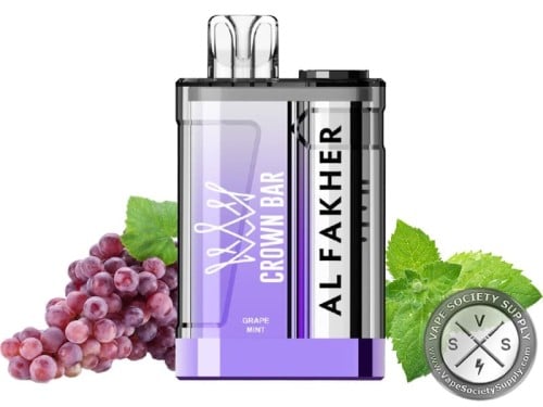 سحبة كراون بار كرستال 9000 سحبه عنب نعناع من تاج الفاخر CROWN BAR