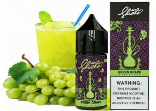 نكهة ناستي شيشة عنب أخضر المنعش سولت نيكوتين NASTY Shisha GREEN GRAPE Salt
