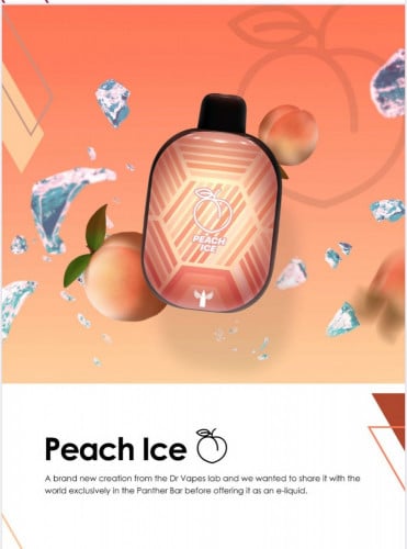 سحبة بنك بانثر بار خوخ ايس 5500 موشه Panther Bar PEACH Ice من دكتور فيب