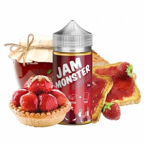 نكهة جام مونستر مربى الفراولة فيب 100 مل JAM MONSTER STRAWBERRY