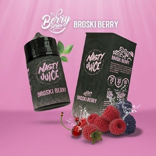 نكهة ناستي مكس توت فراولة كرز اللذيذ _nasty juice broski berry