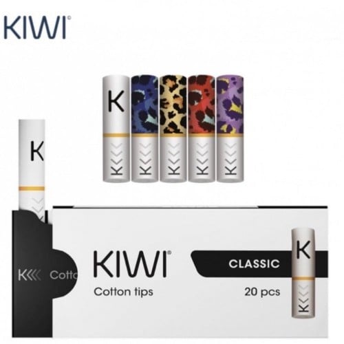 فلاتر جهاز كيوي ( قطفه) 20 حبة في العلبة الواحدة KIWI COTTON TIPS