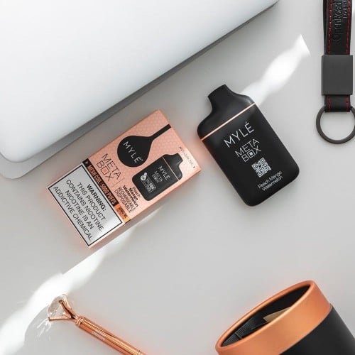 سحبة مايلي ميتا بوكس خوخ مانجو بطيخ 5000 سحبة MYLY META BOX