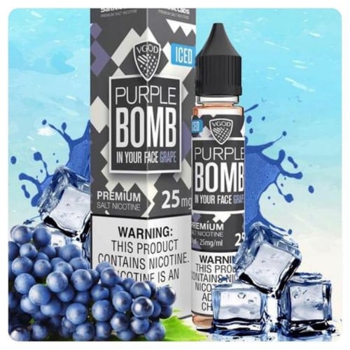نكهة بربل بومب ايس عنب بارد من فيقود سولت VGOD PURPLE BOMB ICED