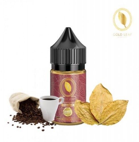 نكهة جولد ليف امريكانو سولت مزيج من التوباكو و الكوفي Gold Leaf Emericano 30ml Salt