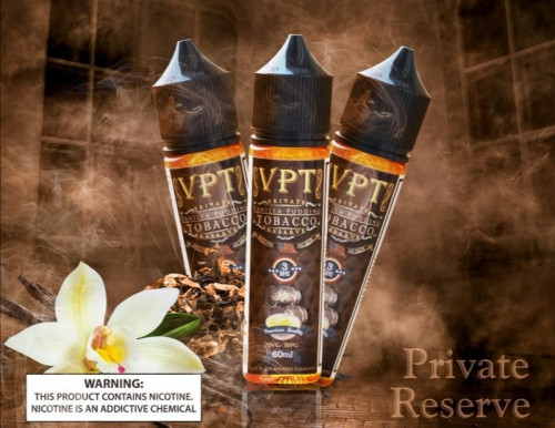 نكهة فيب مكس توباكو فانيلا وكريمة معتق من في بي تي VPT TOBACCO PRIVATE RESERVE