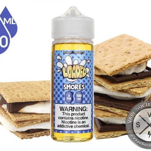 نكهة لوديد سموريس شوكولاتة و مارشميلو الفانيلا 120 مل من LOADED SMORES 3MG