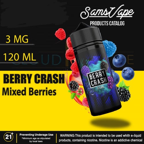 نكهة بيري كراش فروزن فيب 120مل من سام فيب Sams Vape BERRY CRASH FROZEN