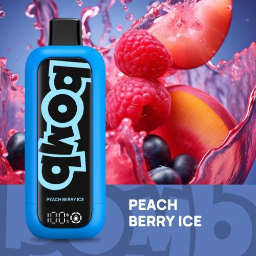 سحبة بومب بي دي 14000 موشه بنكهة خوخ توت ايس BOMB PD 14000 BERRY PEACH ICE