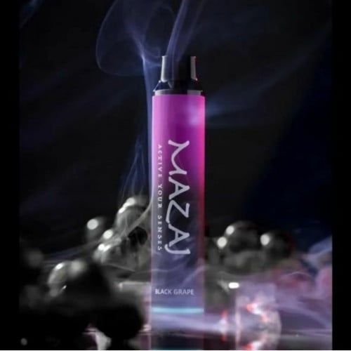 سحبة مزاج 3000 موش عنب اسود مزاج تيتان قابله للشحن MAZAJ TITAN disposable