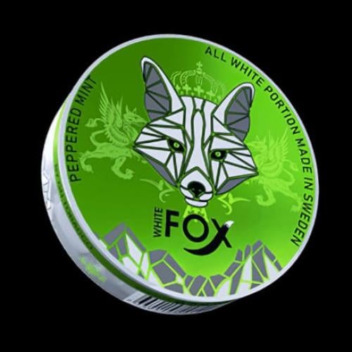 اظرف النيكوتين وايت فوكس نكهة النعناع المفلفل من شركة جي ان توباكو WHITE FOX GN TOBACCO