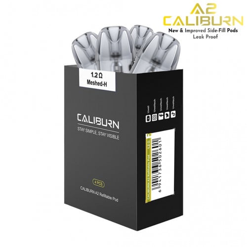 بودات كاليبرن A2 مقاومة 1.2 أوم كاليبرن Uwell Caliburn A2 A2S