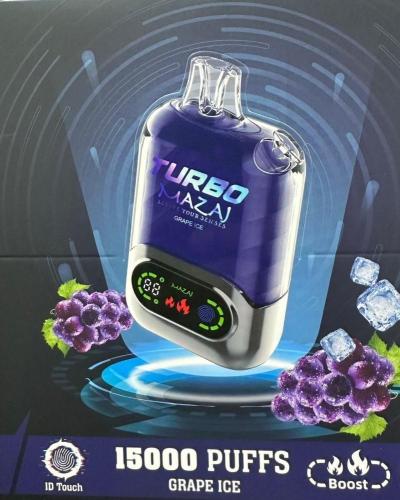 سحبة مزاج تيربو 15000 بنكهة عنب ايس MAZAJ TURBO GRAPE ICE