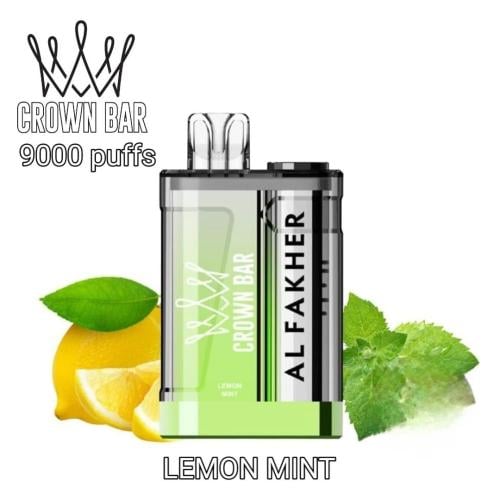 سحبة كراون بار كرستال 9000 سحبه ليمون نعناع من تاج الفاخر CROWN BAR