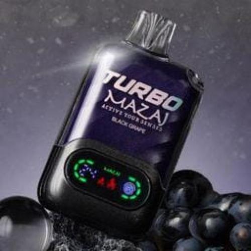 سحبة مزاج تيربو 15000 بنكهة عنب اسود MAZAJ TURBO Black GRAPE