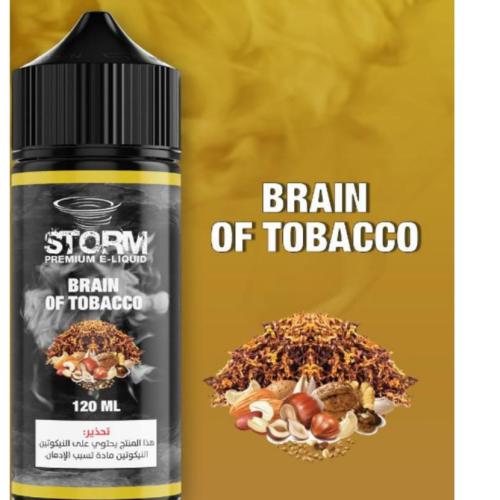 نكهة ستورم فيب 120ML مكسرات توباكو هاي نيكوتين STORM BRAIN OF Tobacco