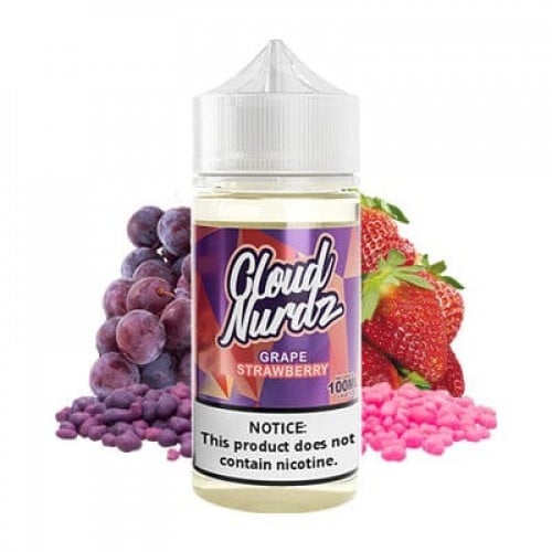 نكهة كلاود نيردز عنب فراولة فيب اللذيذه GRAPE STRAWBERRY BY CLOUD NURDZ E JUICE 100ML