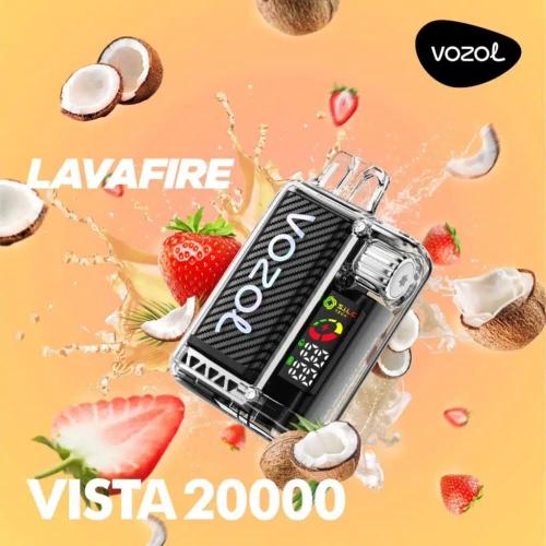 سحبة فوزول فيستا 20000 VOZOL VISTA فراولة جوز الهند LAVAFIRE