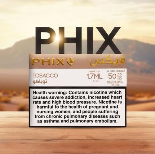 بودات فيكس لارج توباكو 50 نيكوتين معبأة Phix L TOBACCO 50MG