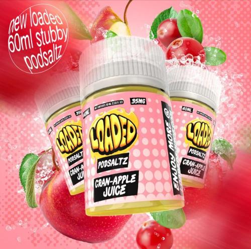 نكهة لوديد تفاح كرز 60ML سولت نيكوتين LOADED CRAN APPLE JUICE