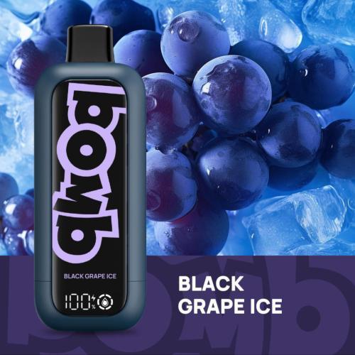 سحبة بومب بي دي 14000 موشه عنب اسود ايسBOMB PD 14000 Black GRAPE ICE