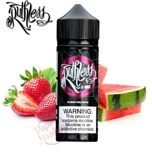 نكهة روثلس بطيخ و فراوله فيب الرهيبه 120 ملي RUTHLESS EZ DUZ IT 3MG & 6MG