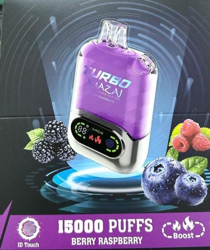 سحبة مزاج تيربو 15000 بنكهة مكس توت MAZAJ TURBO BERRY Raspberry