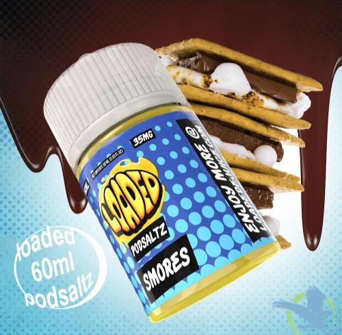 نكهة لوديد سموريس شوكولاتة و مارشميلو الفانيلا 60ML سولت LOADED SMORES