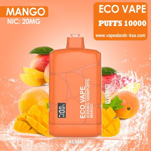 سحبة جاهزة ايكو ايس كنق مانجو 10000 موش من ECO VAPE