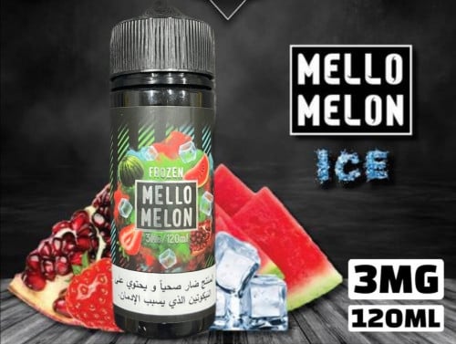 نكهة ميلو ميلون ايس فيب فراولة بطيخ رمان بارد mello melon Ice 120ml