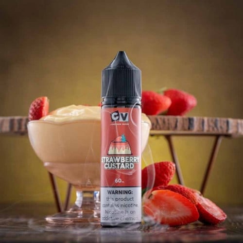 نكهة سي في كاسترد بالفراولة فيب الرائعة CV Strawberry Custard