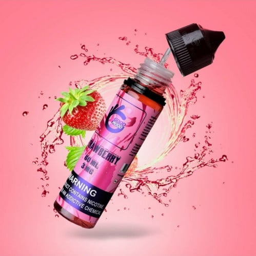 نكهة فيب فراولة بارد الرهيبه من قود مود Good Mood STRAWBERRY ICE