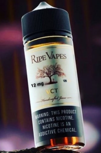 نكهة في سي تي فيب 120ملي 12 نيكوتين من ريب فيبز Ripe Vapes VCT 120ML