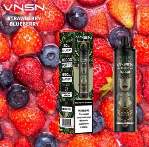 سحبة فنسن 10000 موشة بنكهة (فراولة توت ازرق 50MG) ستروبيري بلوبيري VNSN QUAKE