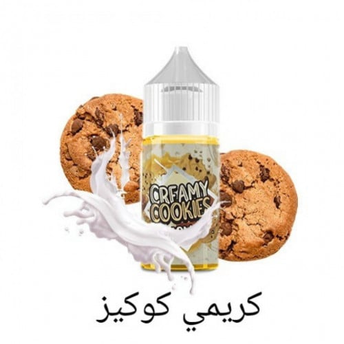 نكهة كريمي كوكيز اللذيذه سولت CREAMY COOKIES SALTNIC BY MOOSH