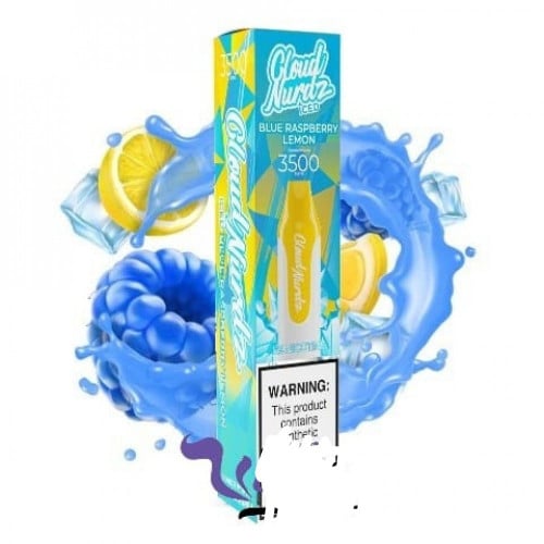 سحبة جاهزة كلاود نيردز 3500 موش بنكهة توت ازرق ليمون ايس CLOUD NURDZ 3500 Puff
