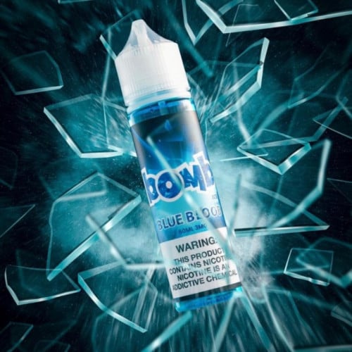نكهة بومب بلو بلاد ايس فيب 3MG الشهيرة بلو بيري بارد bomb BLUE BLOOD ICE