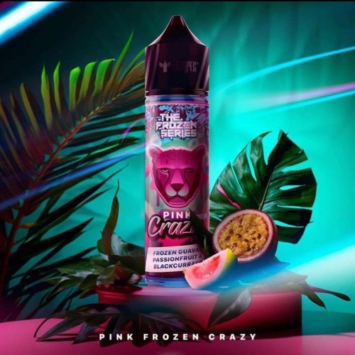 نكهة بنك بانثر فروزن كريزي جوافه و باشن فروت و كشمش اسود Pink Panther Crazy Frozen