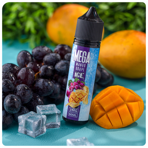 نكهة ميجا مانجو عنب ايس فيب الرهيبه MEGA MANGO GRAPE ICE