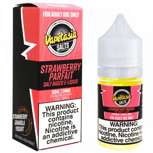 نكهة بارفيه فراوله سولت من فيب تاسيا الرائعة Vapetasia STRAWBERRY PARFAIT