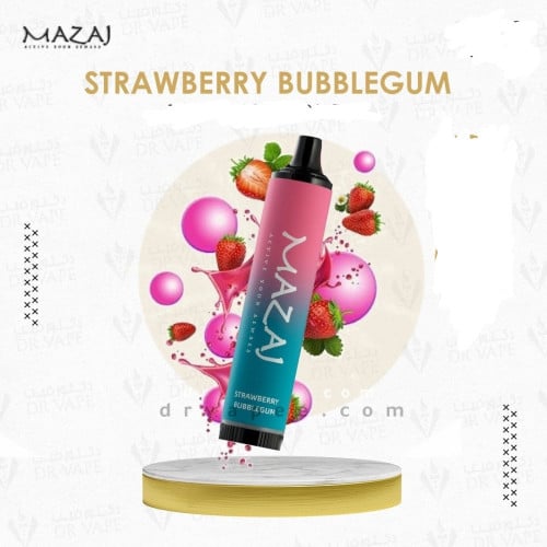 سحبة مزاج ديمون 5000 موشه فراوله علكة 20 نيكوتين - Mazaj Demon STRAWBERRY BUBBLEGUM