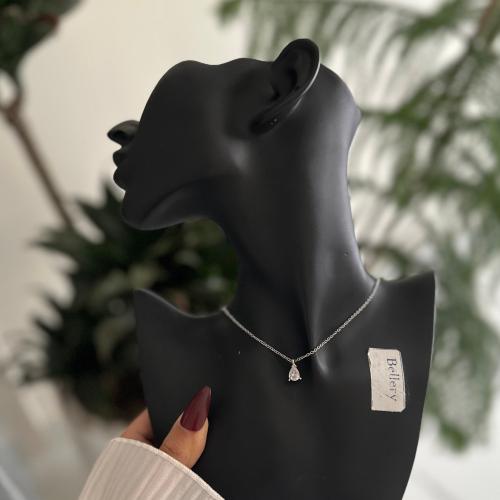 سلسال فضة ناعم بكرستالة شامل الملحقات