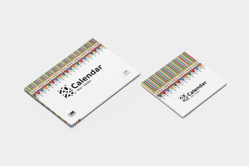 بطاقات التقويم الميلادي 2026 |  تصميم القط العسيري