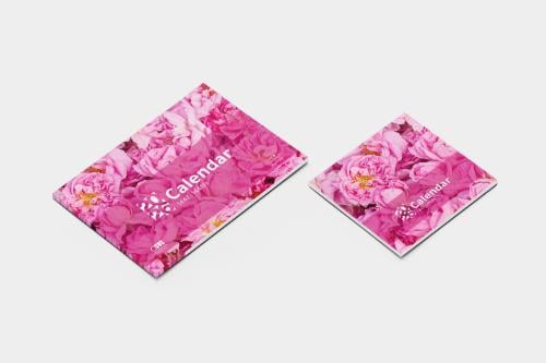 بطاقات التقويم الميلادي 2026 |  تصميم الورد الطائفي