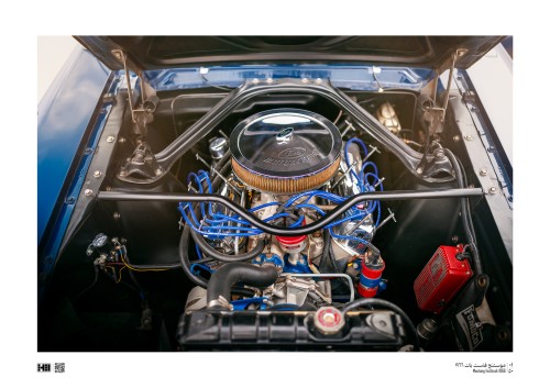 لوحة - محرك Mustang Fastback Gt350 1966
