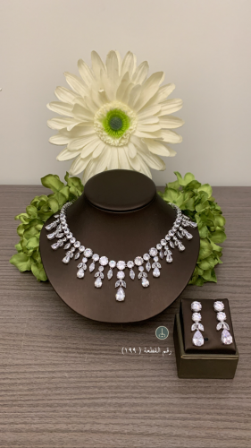 طقم زركون مطلي