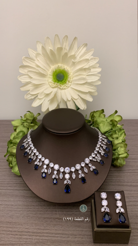 طقم زركون مطلي