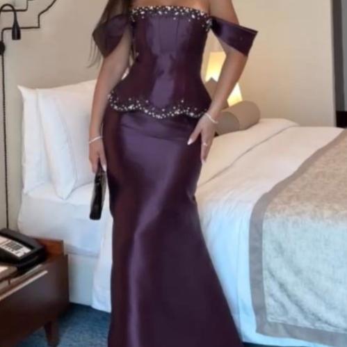 purple corset